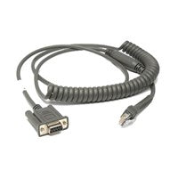 CBA-R36-C09ZAR - Motorola 9ft Coiled RS232 Cable (DB9 Female)