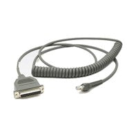 CBA-R38-C09ZAR - Motorola 9ft Coiled RS232 Cable (DB25 Female, Power on Pin 12)