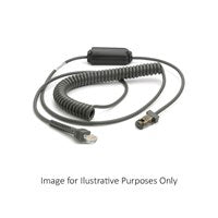 CBA-RF2-C09ZAR - Zebra RS232 Coiled Cable (DB9 Female Connector, 9ft, Power Pin 9)