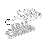 Zebra ET4X 4-Slot Cradle Conversion Kit CRDCUP-4S-ET5TOET4