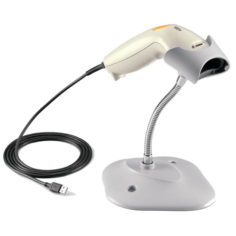Zebra LS1203 Hand Held Laser Barcode Scanner