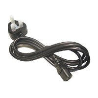 RB-250 - 1.8M 5A UK Plug Male - IEC C13 Female Black Power Cable